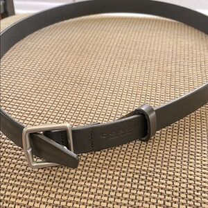 Coach Black Leather Womens  Belt